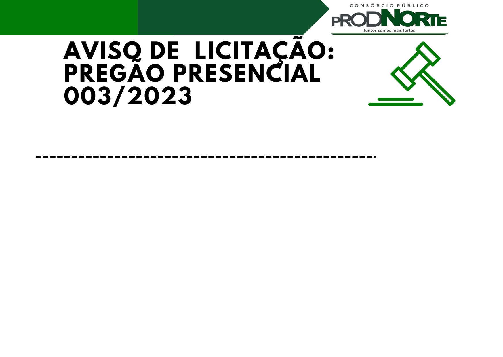 AVISO DE LICITAÇÃO 